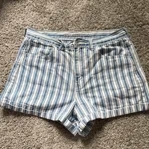 American eagle striped mom shorts
